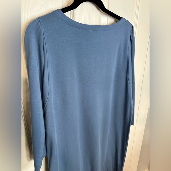 J Jill Pure Jill Affinity French Terry Dress – French Blue – Size Medium - Picture 5 of 7